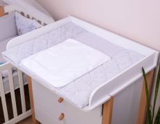 Пеленальный матрас Baby Veres 72×80 см Velour Grey melange